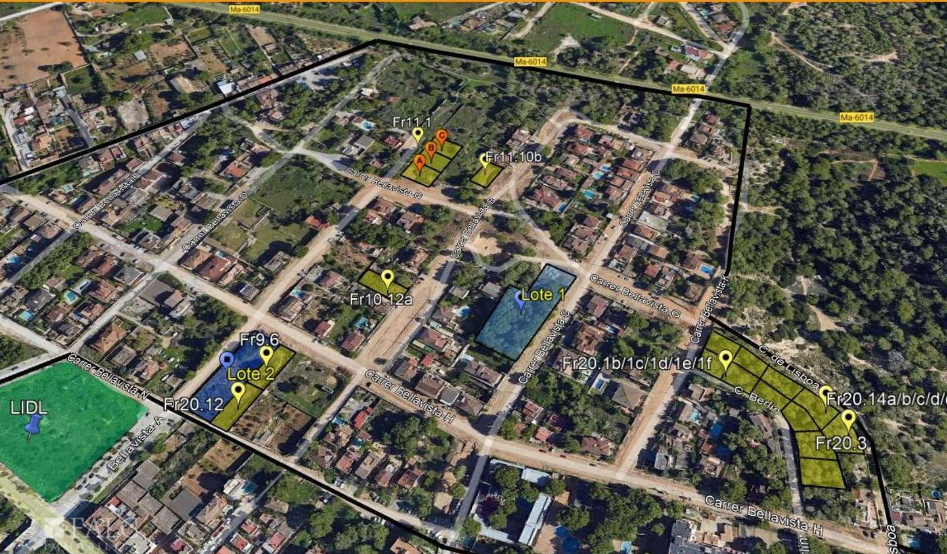 Lageplan - Grundstückspaket 1 -  Lote 1 