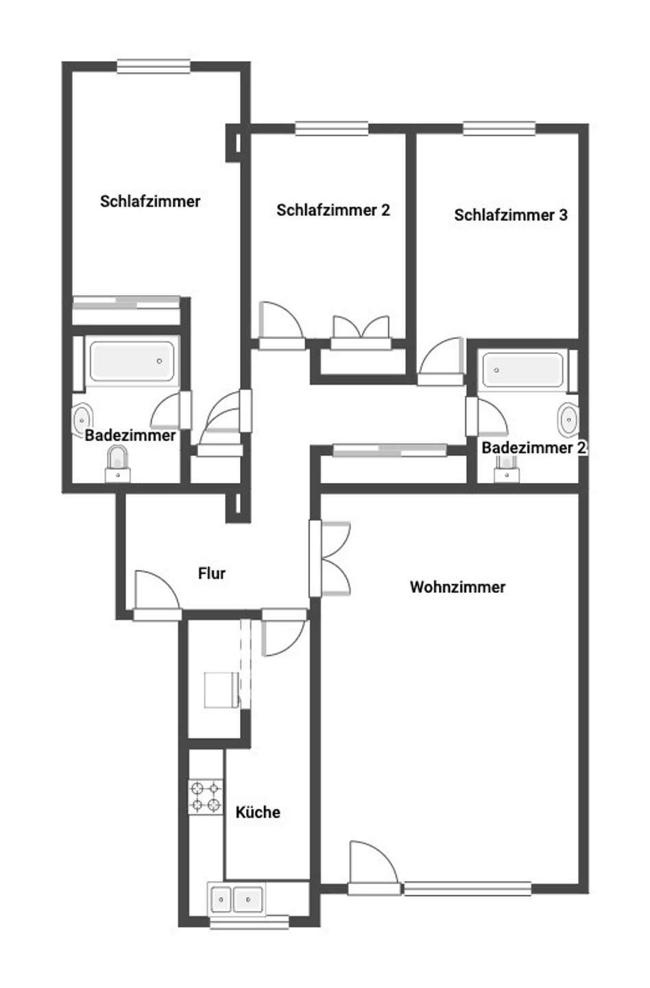 3. Etage Grundriss/croquis/floor plan