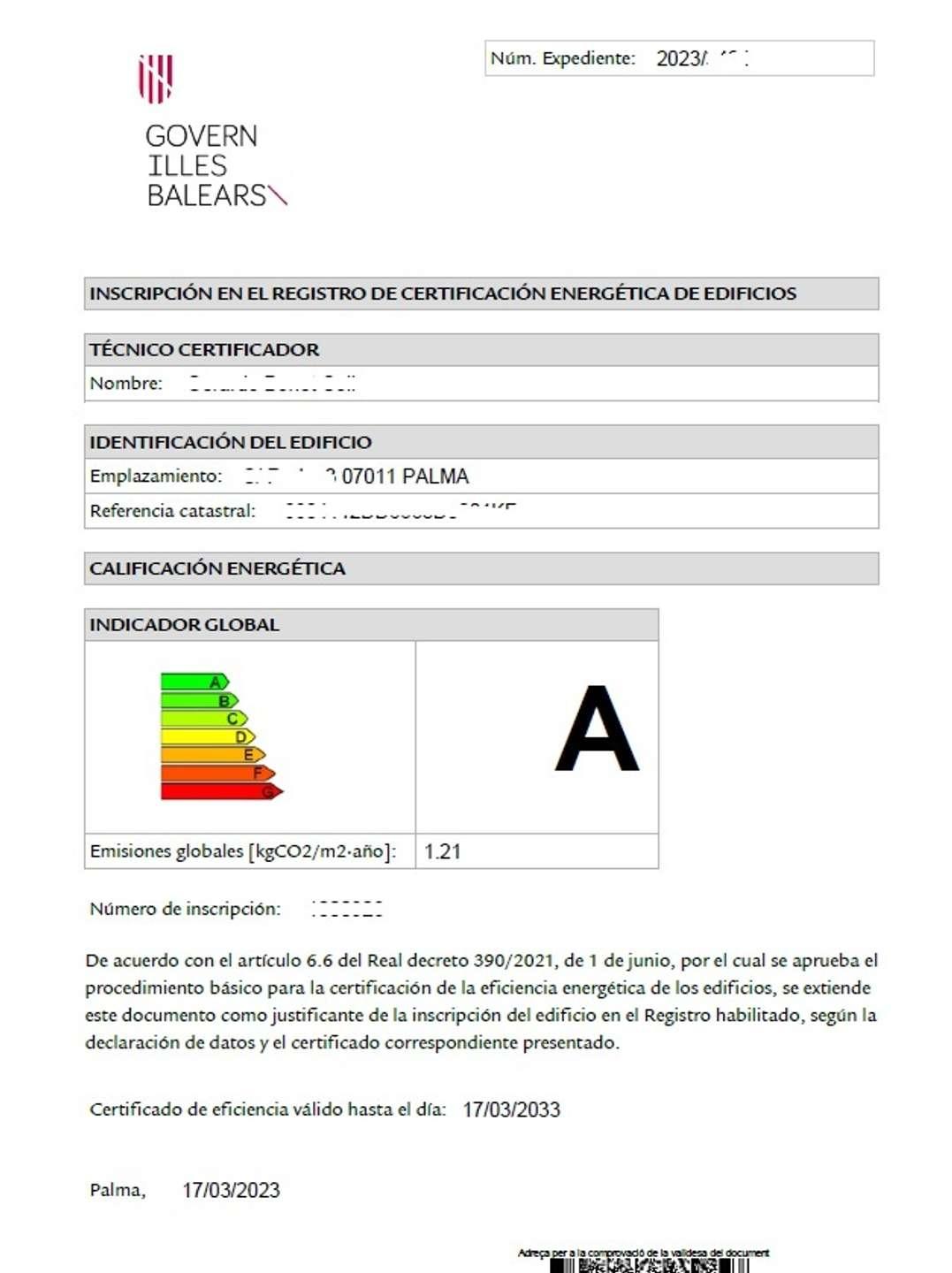 Certificado energético