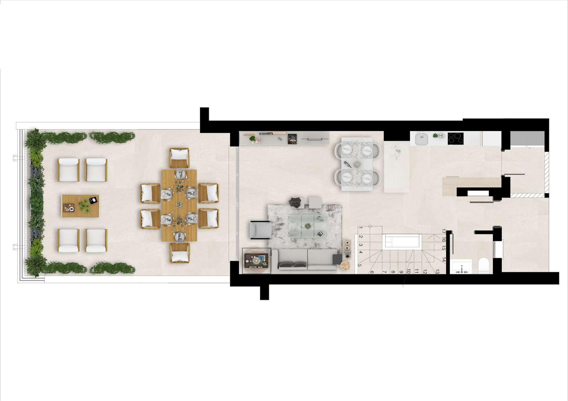 Plan1_Green_Golf_townhouses_Estepona_Groundfloor