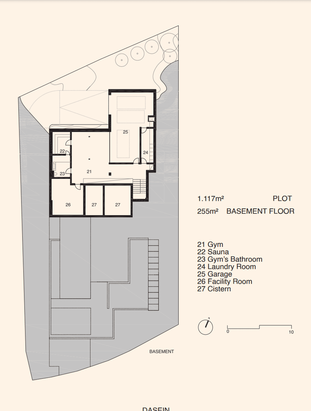 Untergeschoss - Basement floor 